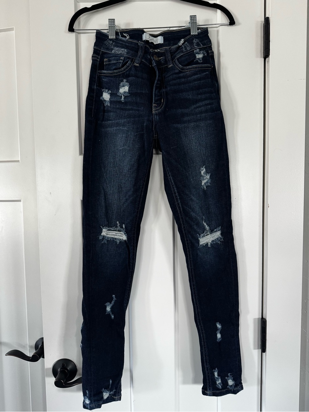 Kancan dark Blue Distressed Women's Jeans